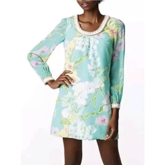 Lilly Pulitzer Madly Glamorous Harper Silk Beaded Dress - Picture 2 of 11